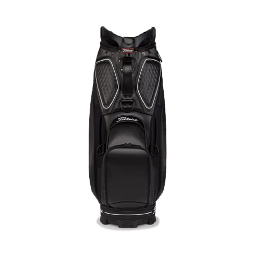 Titleist Golf Jet Black Collection Tour Cart Bag Black/White