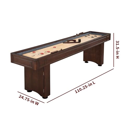 Hathaway Austin 9-ft Shuffleboard Table Mahogany Finish
