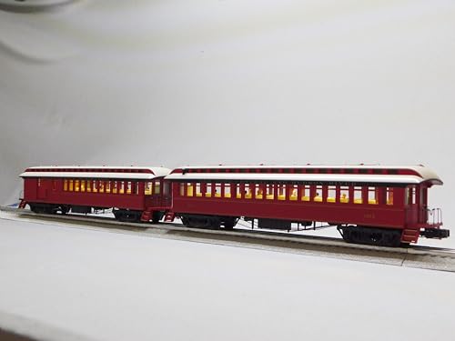 Lionel New York Central Wood Combine Coach 2 Pack O Gauge Natural Color