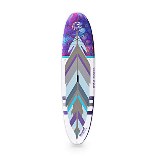 Pau Hana Surf Supply 10'0" Moonmist TPU Yoga Surf SUP Inflatable Stand Up Paddle Board Cosmic Feather