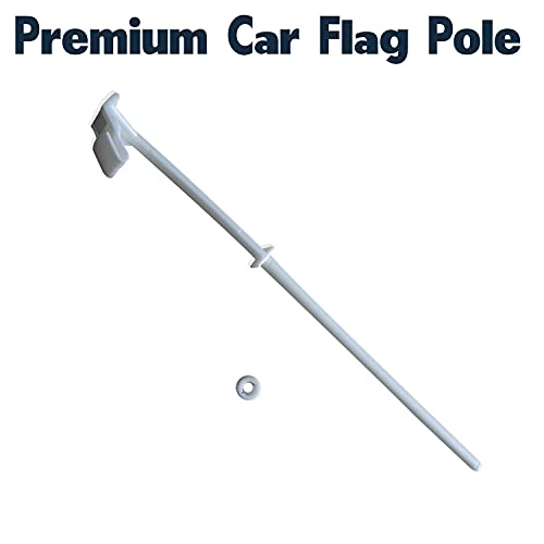 BANNER BUZZ MAKE IT VISIBLE New Zealand Car Flag Window Clip 18” X 12” Double Side Printing White Pack of 100