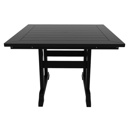 Costaelm Charleston Outdoor 5-Piece Square Trestle Dining Set with Arm Chairs