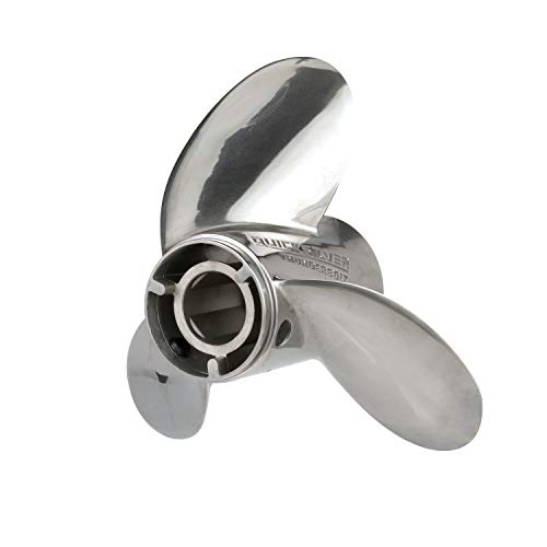 Quicksilver Thunderbolt Propeller High Polished Stainless Finish 15.3" dia x 19 pitch Left Hand