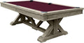 Playcraft Brazos River 8' Slate Pool Table Weathered Gray