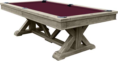 Playcraft Brazos River 8' Slate Pool Table Weathered Gray
