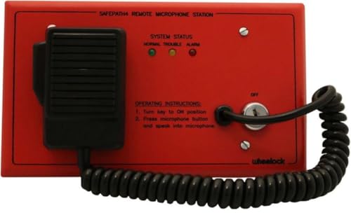 Cooper Wheelock SPRM SAFEPATH Remote Microphone Station Red