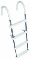 Garelick 4-Step Stainless Telescoping Gunwale Ladder White
