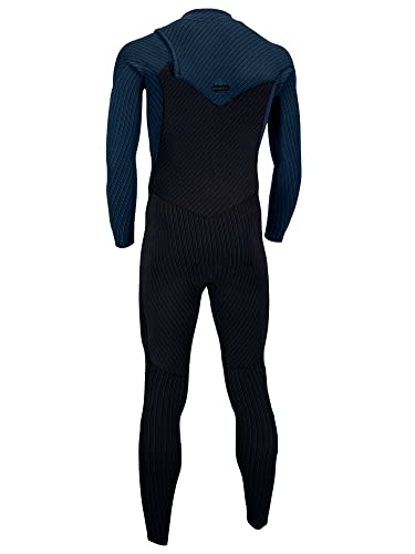 O'Neill Wetsuits Men's Hyperfreak Comp-X 2+mm Zipless Full Wetsuit Black/Cadet Blue