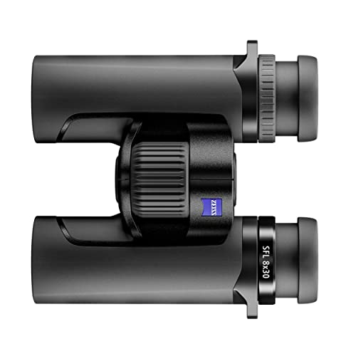 ZEISS SFL Ultra-Compact 8x30 Binoculars with SmartFocus and Lens Cleaning Kit Black