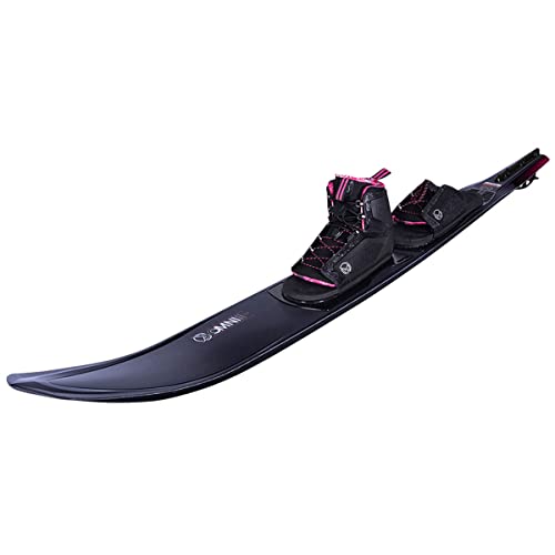 HO Carbon Omni Womens Slalom Waterski 67 W/Double Stance Bindings (5.5-9.5) Carbon/Pink