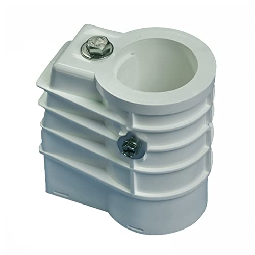 SAFTRON 3 Step Polymer Inground Pool Ladder with Anchor Sockets & Winter Cover Gray
