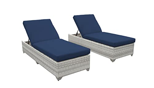 TK Classics Fairmont Chaise Lounge Navy