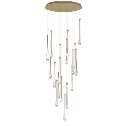 ET2 Stillo 27W 18 LED Pendant Light 18" Tall 25.5" Wide Gold