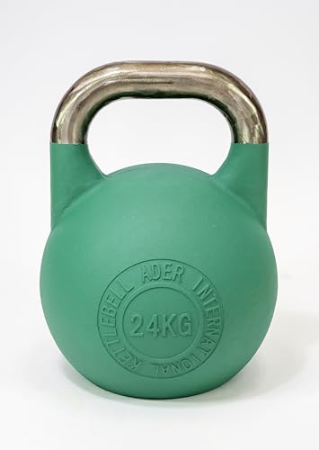 Ader Sporting Goods Pro-grade Int'l Kettlebell Set - 8-32kg (Pink, Blue, Yellow, Green, Orange, Purple, Red)