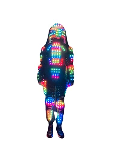 Generic Remote Control LED Robot Suit XXL Black