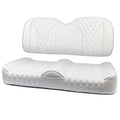 MODZ® FS2 Custom Golf Cart Front Seat for Club Car Precedent/Onward/Tempo - [2004-Up] - White Base - Double Diamond Pattern