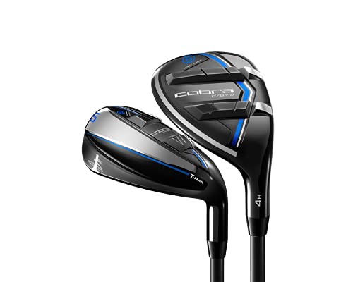 Cobra Golf 2021 T-Rail 2.0 Iron Combo Set Men's Right Hand Graphite Reg Flex Black-Silver PVD Blue