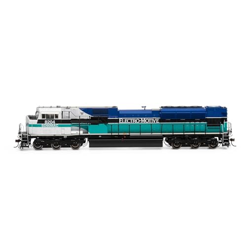Athearn HO G2 SD90MAC-H Phase I Locomotive w/DCC & Sound EMDX #8204 Blue/Teal/White/Black