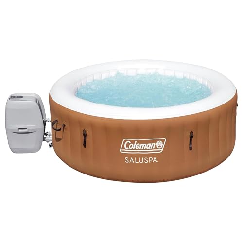Bestway Coleman Miami AirJet Inflatable Hot Tub with EnergySense Cover Black