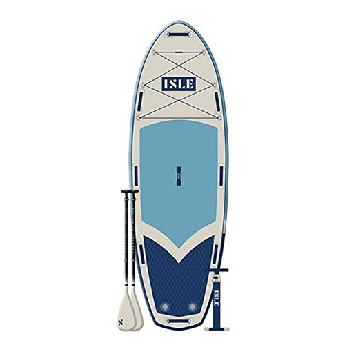 ISLE Surf and SUP Megalodon Inflatable Stand Up Paddle Board Aqua/Navy