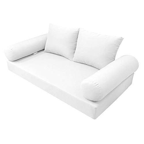 Prolinemax Style1 Twin Size 5PC Outdoor Daybed Cushion Set White