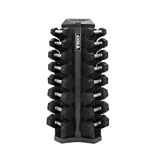 TKO 8 Pr. Vertical Dumbbell Rack Gray