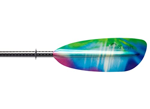 AQUA BOUND Tango Fiberglass Straight Shaft 2-Piece Kayak Paddle Green Tide