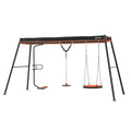Vuly 360 Pro Max Large 3 Bay Swing Set Black