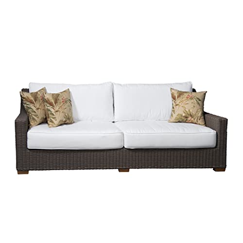 Padma's Plantation Nautilus Outdoor Loveseat Brown