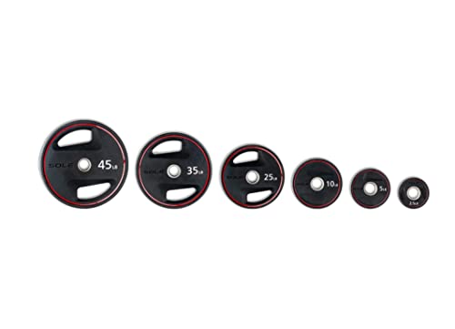 SOLE Fitness Weight Plate Set Rubber-Coated Home Gym Equipment