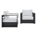 Modway Tahoe Aluminum 2-Piece Patio Set Gray White