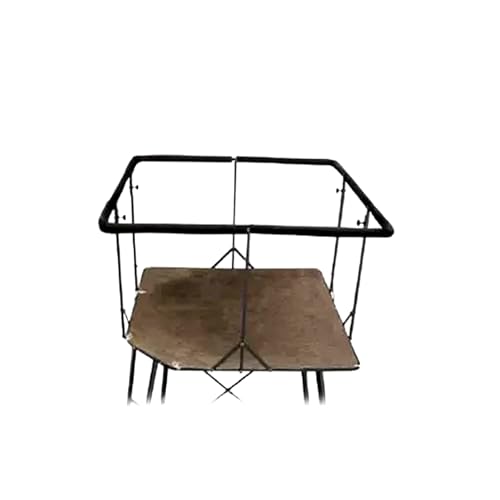 MUDDY 12 Foot Quad Pod Ladder Stand with 57" Platform and Hunting Blind, Epic Camo Multi