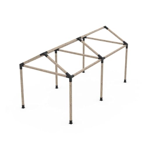 TOJAGRID Grid 30 Double Pergola Kit for 4x4 Wood Posts