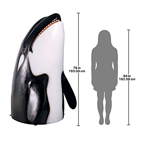 Design Toscano Thar She Blows Killer Whale Statue Full Color