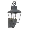 Crystorama Dumont 3 Light Outdoor Sconce Graphite