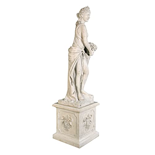 Design Toscano Autumn Fall Woman of Four Seasons Garden Statue Set Ancient Ivory