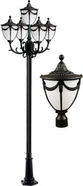 DABMAR LIGHTING Rachel Post Five Light Fixture Black 120V