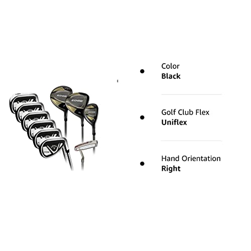 Callaway Unisex's Edge 10 Piece Golf Set-Right Handed Black