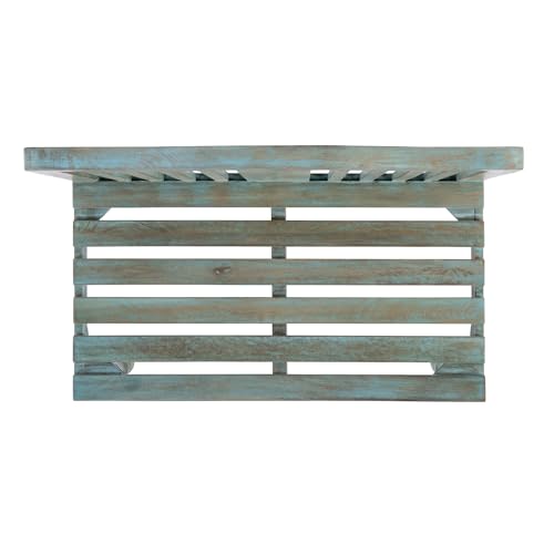 Butler Specialty Company Heritage Roseland Solid Wood Bench Blue