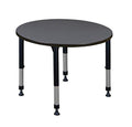 Regency Height Adjustable Round Classroom Table 42" Slate
