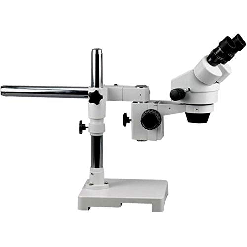 AmScope Professional Binocular Stereo Zoom Microscope with Dual-Gooseneck Fiber-Optic Light