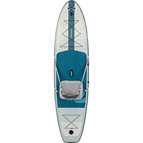 Retrospec Weekender Plus 2 10’ 6” Inflatable Stand Up Paddleboard ISUP Bundle River Rock