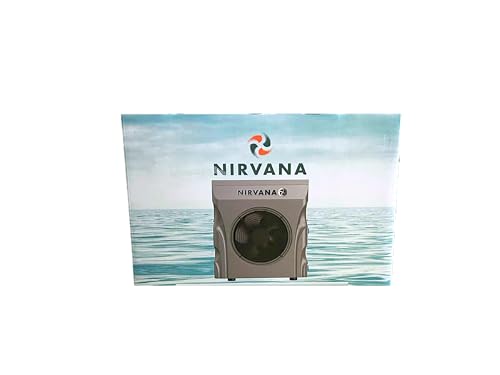 NIRVANA NE20 AHRI Certified Spa & Pool Heat Pump 19,800 BTU Gray/Black