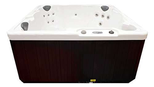 Home and Garden Spas Hudson Bay 6 Person 19 Jet Spa with Stainless Jets Ivory White