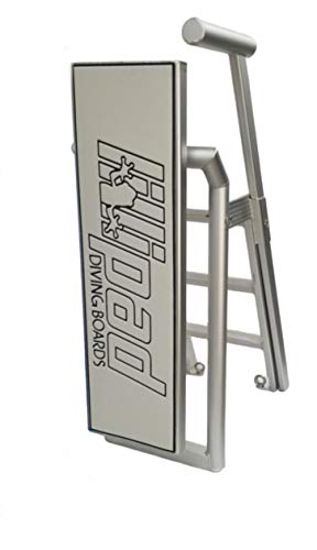 Lillipad Diving Board Pack - Includes Board, Under Mount, and Upgraded SEADEK Foam Grip Silver Anodized Cool Grey Undermount