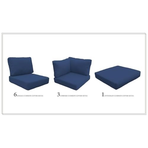 TK Classics High Back Cushion Set for Florence-12B Navy