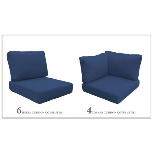 TK Classics Cushions Barbados Patio Furniture Navy