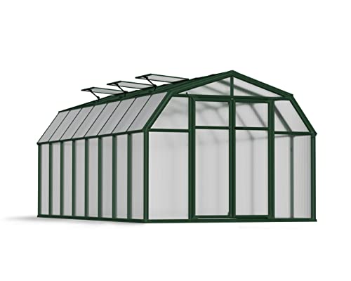 Palram Canopia Hobby Gardener Greenhouse 8' x 16' Dark Green