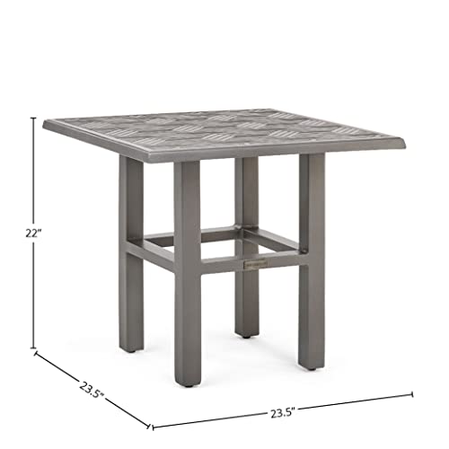 Winston Stanford Sling 3pc Chat Set (2 Chaises, Side Table) Gray Screen