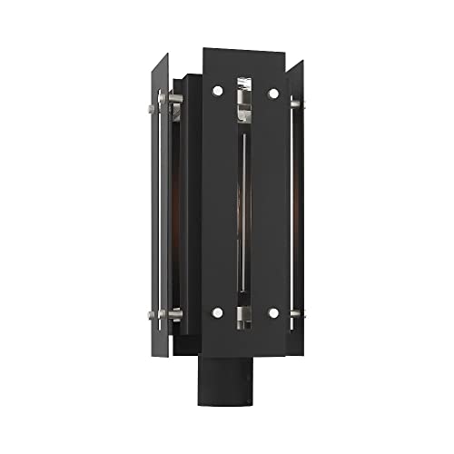 Livex Brushed Nickel Outdoor Post Top Lantern
